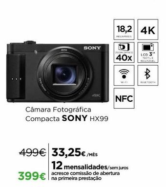 El Corte Inglés Câmera fotográfica sony promoção
