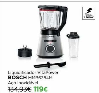 El Corte Inglés Liquidificador bosch promoção