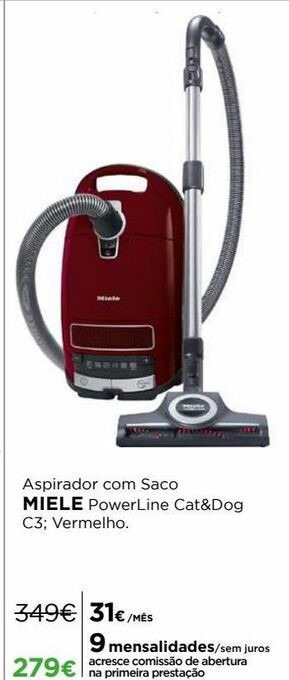 El Corte Inglés Aspirador com saco miele promoção