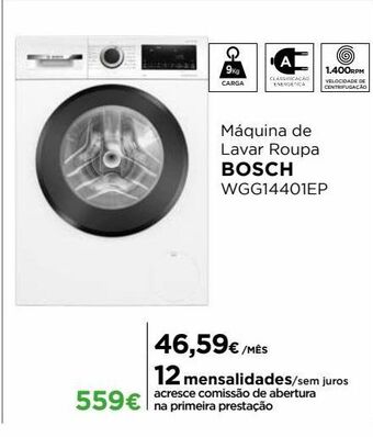 El Corte Inglés Máquina lavar roupa bosch promoção
