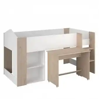 Homy Casa Cama alta shelter com secretária promoção