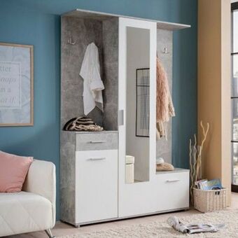 Homy Casa Sapateira 3 portas, 1 gaveta e 5 cabides martin promoção