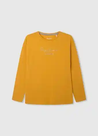 T-shirt com logo em strass nuria l/s