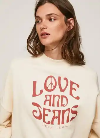 Pepe Jeans Sweatshirt algodão rosalia promoção