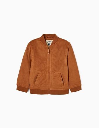 Zippy Casaco bomber com enchimento em camurcina para menino, camel promoção