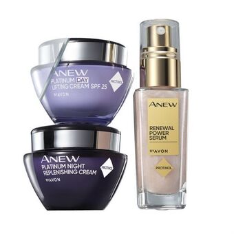 Avon Conjunto anew platinum dia & noite + sérum promoção