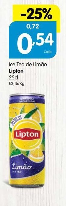 Minipreço Chá gelado lipton promoção