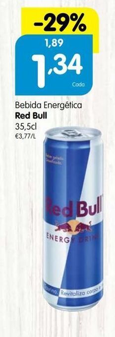 Minipreço Bebida energética red bull promoção