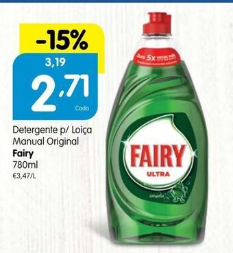 Minipreço Detergente lavalouça fairy promoção