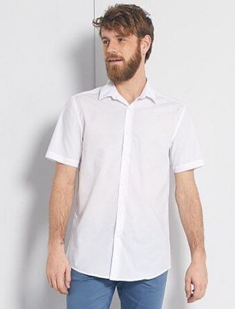 Kiabi Camisa de manga comprida branca promoção