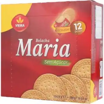 Bolachas maria sem açúcar vieira 300g