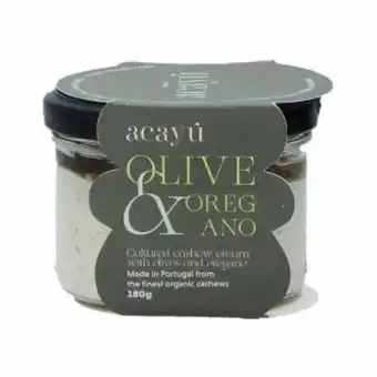Creme acayu caju azeitona oregão 180g
