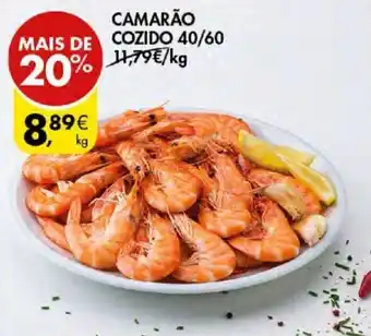 Pingo Doce Camarao Cozido 40/60 1kg promoção
