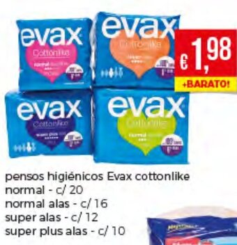 Bolama Pensos Higiénicos Evax Cottonlike promoção