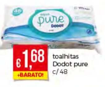 Bolama Toalhitas Dodot Pure C/48 promoção