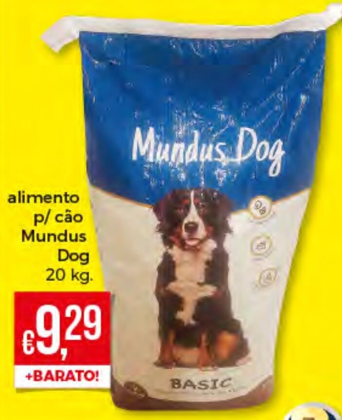 Promoção Alimento P/Cão Mundus Dog 20Kg em Bolama