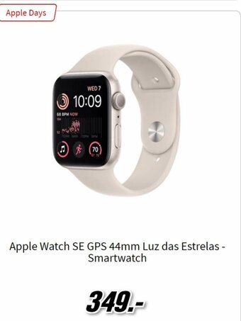 MediaMarkt Apple Watch SE GPS 44mm Luz Das Estrelas - Smartwatch promoção