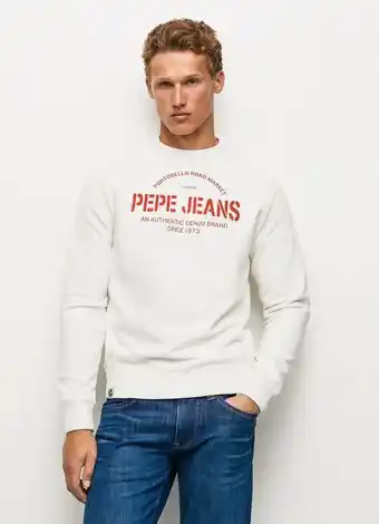 Pepe Jeans Sweatshirt algodão philemon crew promoção