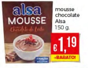 Bolama Mousse Chocolate Alsa 150g promoção