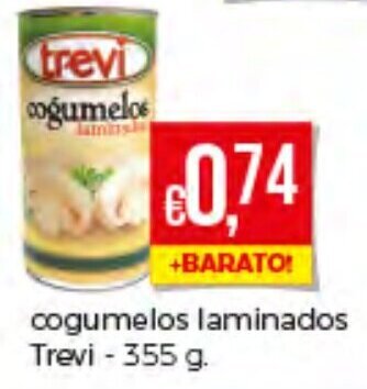Bolama Cogumelos Laminados Trevi 355g promoção