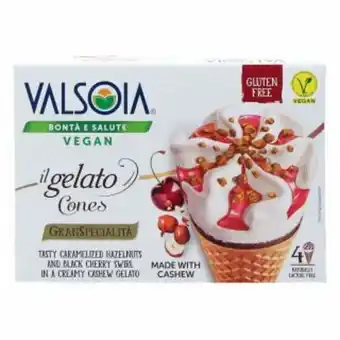 Gelado valsoia caju grande cone vegan 4un=300g
