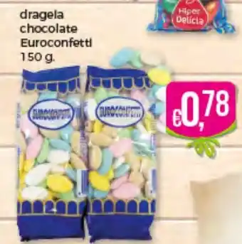 Bolama Dragela Chocolate Euroconfetti 150g promoção