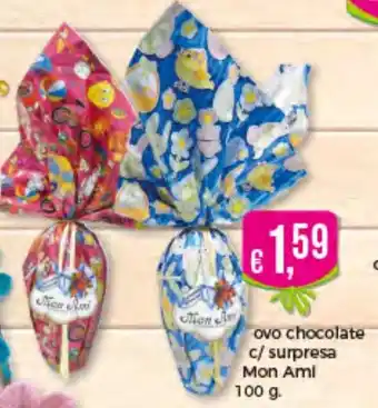 Bolama Ovo Chocolate C/Surpresa Mon Ami 100g promoção