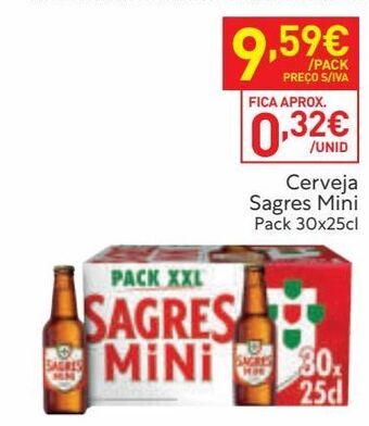 Recheio Cerveja sagres mini promoção