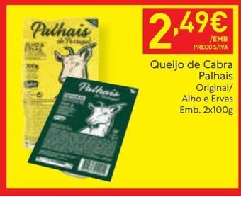 Recheio Queijo de cabra palhais promoção