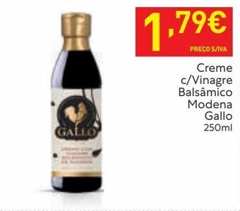 Recheio Vinagre balsâmico gallo promoção