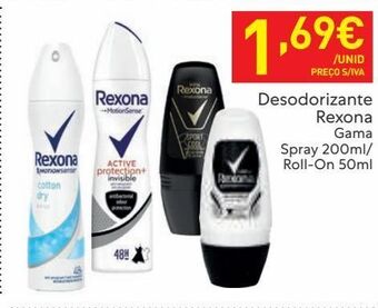 Recheio Desodorizante rexona promoção