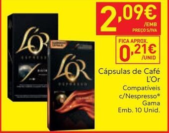 Cápsulas de café l'or