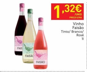 Recheio Vinhos faisão promoção
