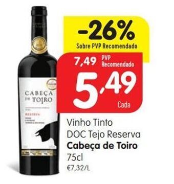 Minipreço Vinho tinto cabeça de toiro promoção