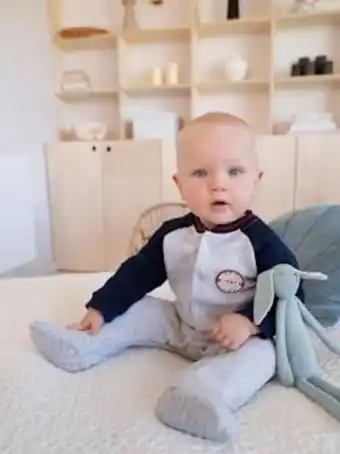 Vertbaudet Pijama aberto à frente, em moletão, para bebé menino -... promoção