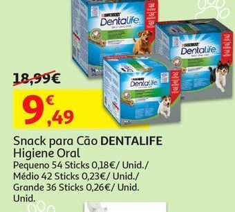 Auchan Snack p/cão pequeno dentalife promoção