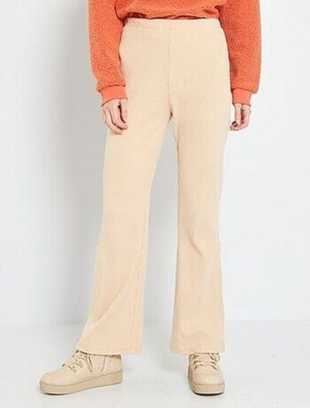 Calças de ganga wide-leg com cintura subida