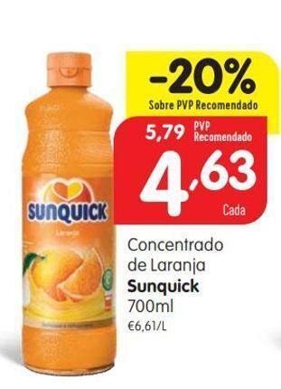 Suco concentrado sunquick