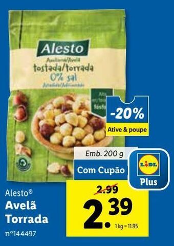 Lidl Avelãs alesto promoção