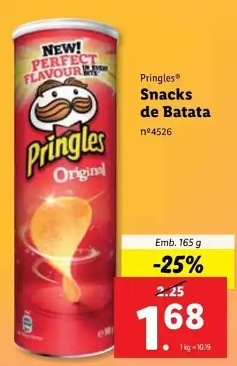 Lidl Snacks pringles promoção