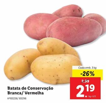 Lidl Batatas promoção