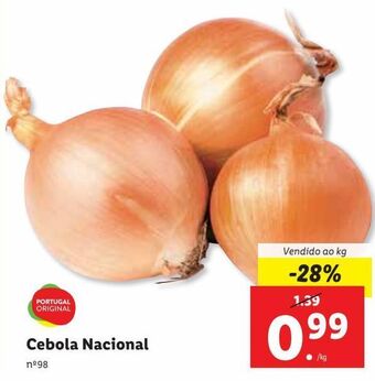 Lidl Cebola promoção
