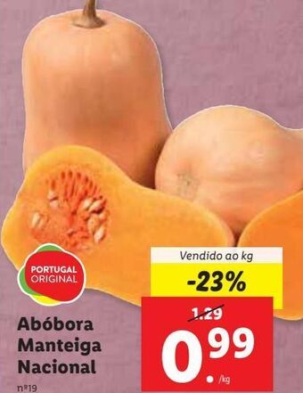 Lidl Abóbora promoção