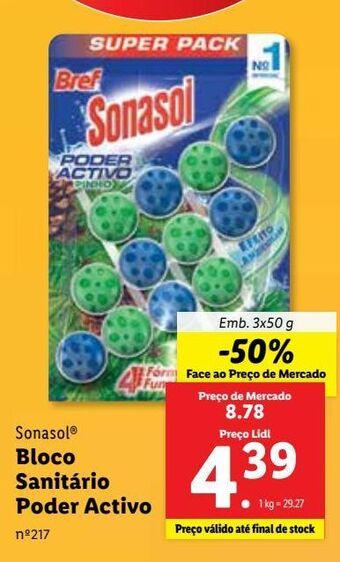 Lidl Pastilhas para wc sonasol promoção