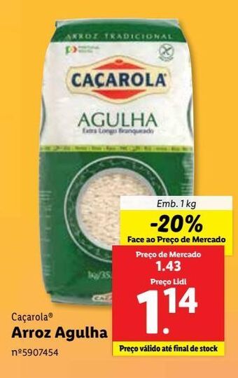 Lidl Arroz caçarola promoção
