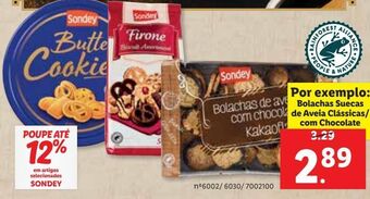 Biscoito e bolacha sondey
