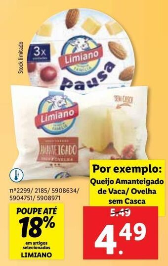 Lidl Queijos limiano promoção