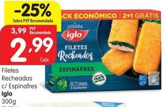 Filé de peixe iglo