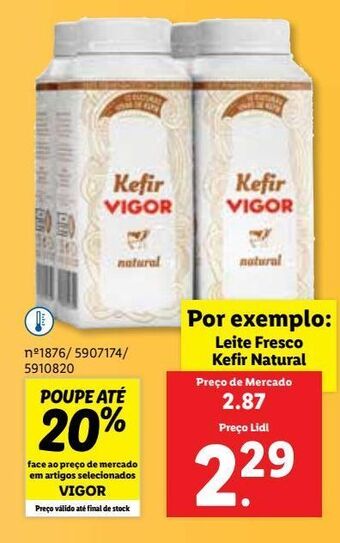Lidl Leite vigor promoção