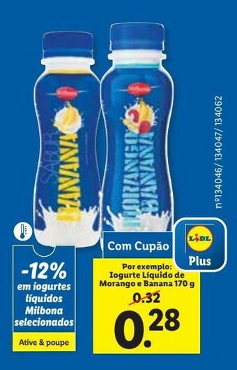 Lidl Iogurte milbona promoção